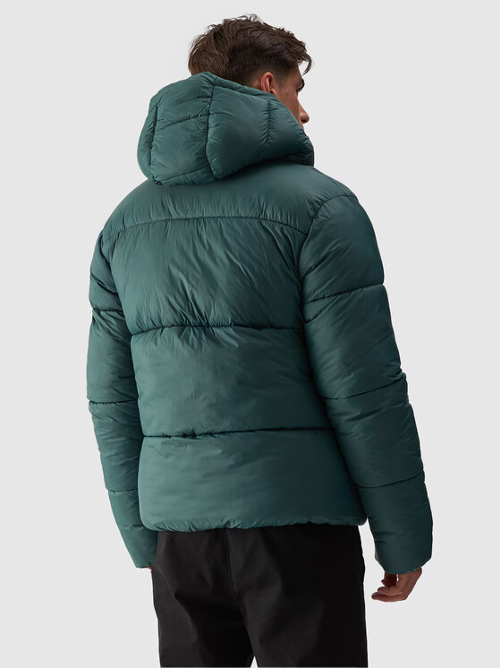 4F 4F Kurtka puchowa TDJAM480 Zielony Regular Fit