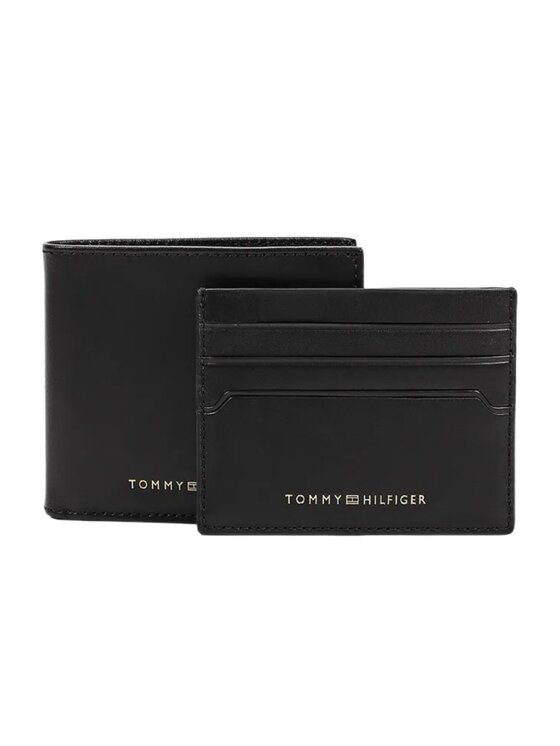 Tommy Hilfiger Tommy Hilfiger Portfel ZESTAW UPOMINKOWY PORTFEL I ETUI Czarny