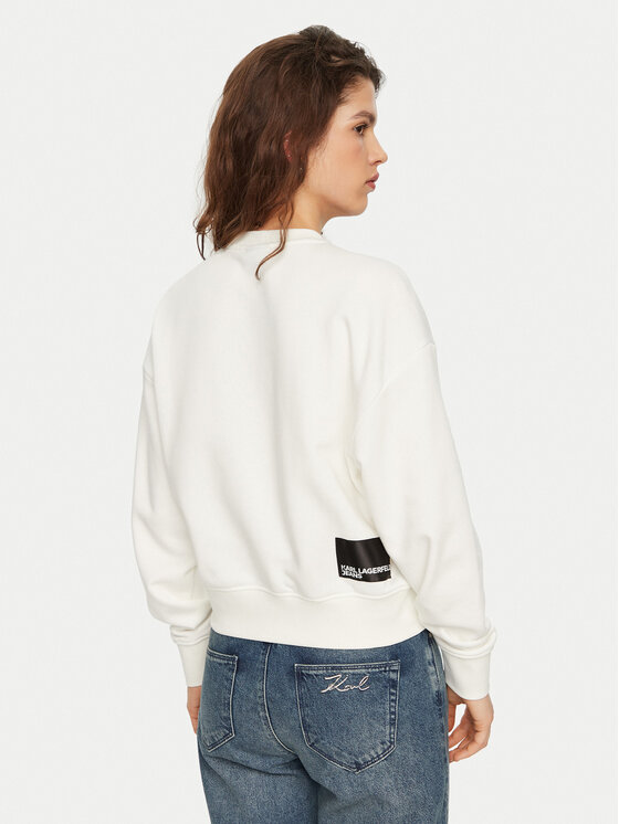 Karl Lagerfeld Jeans Karl Lagerfeld Jeans Μπλούζα A1W20005 Λευκό Regular Fit