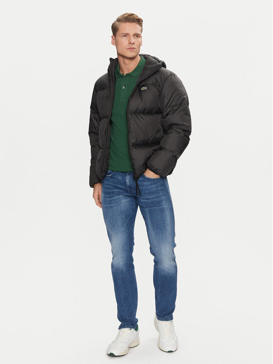 Lacoste Lacoste Pūkinė striukė BH2905 Juoda Regular Fit