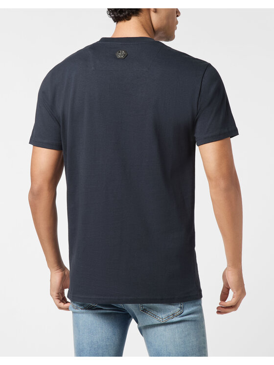 PHILIPP PLEIN PHILIPP PLEIN T-Shirt 26147 Granatowy Regular Fit