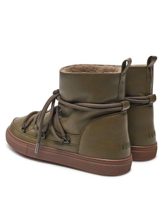 Inuikii Inuikii Čizme za snijeg Full Leather 55102-087 Zelena