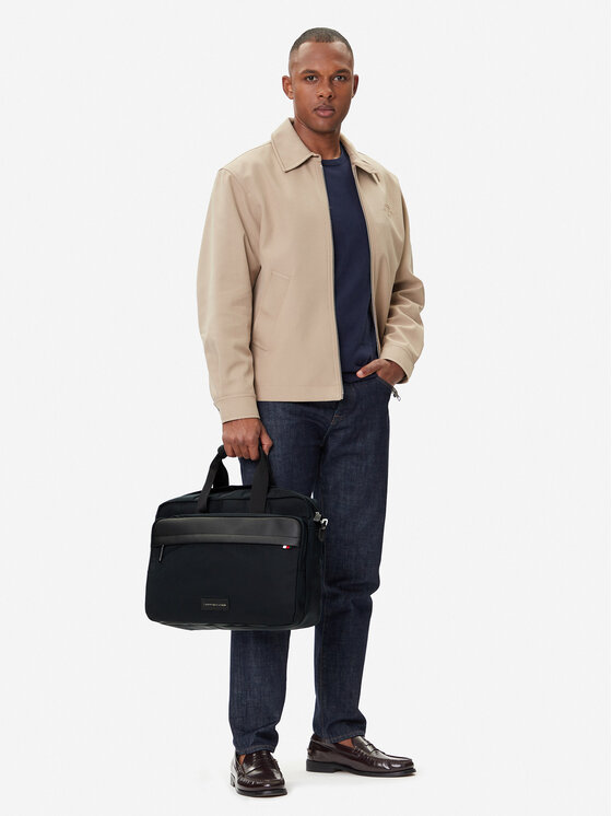 Tommy Hilfiger Tommy Hilfiger Torba za laptop Th Nylon Workbag AM0AM13619 Crna