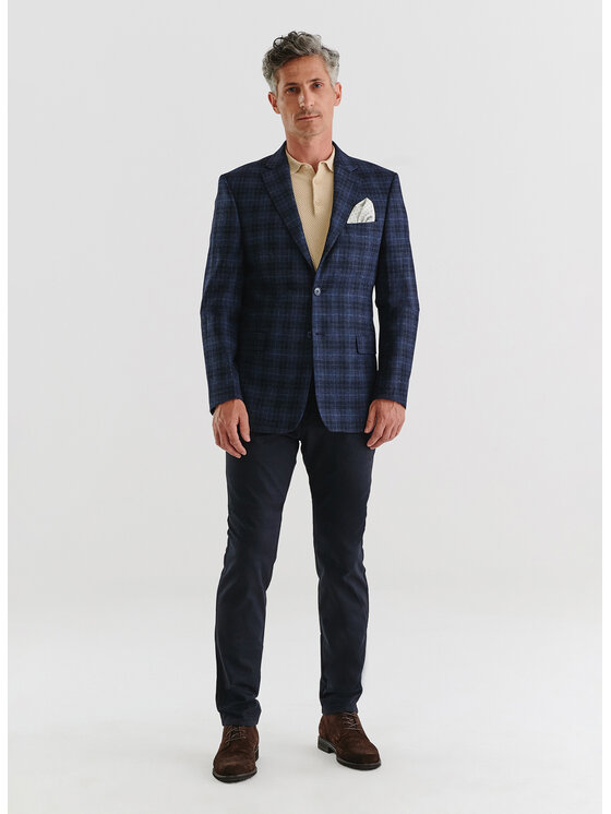 Pako Lorente Pako Lorente Marynarka P23WP-3X-007 Granatowy Slim Fit