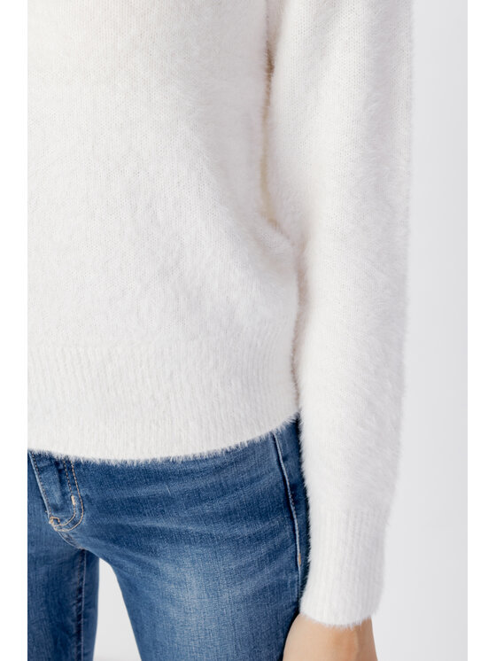 ONLY ONLY Maglione ELLA PIUMO LS V-NECK CC KNT Bianco V-Neck Fit