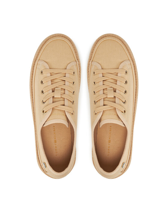 Tommy Hilfiger Tommy Hilfiger Espadrillid Vulc Espadrille Sneaker FW0FW08404 Beež