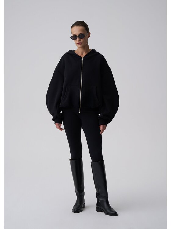 Le Collet Le Collet Bluza TOMZI Czarny Oversize