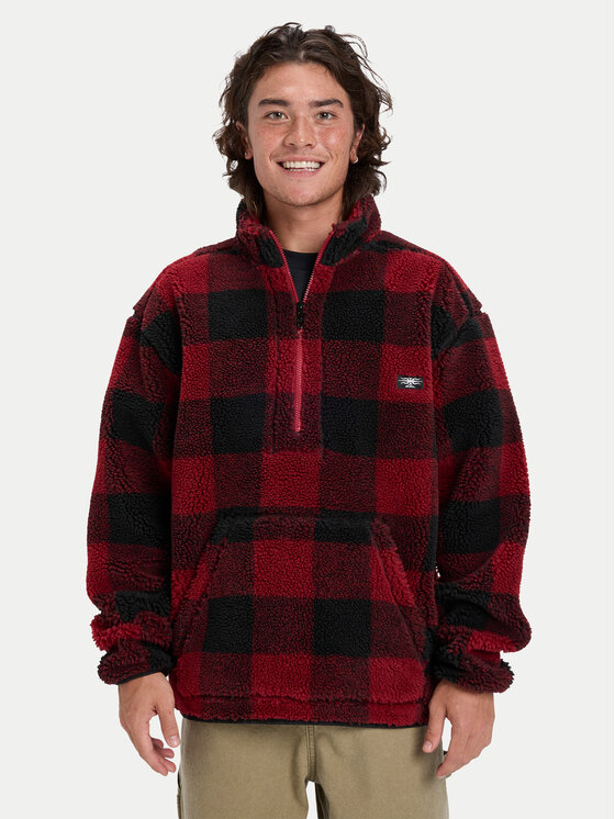 Quiksilver Quiksilver Fleecová mikina Mercury Woodlans EQYPF03070 Bordová Regular Fit
