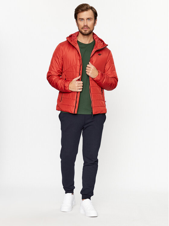 4F 4F Kurtka zimowa 4FAW23TDJAM245 Brązowy Regular Fit