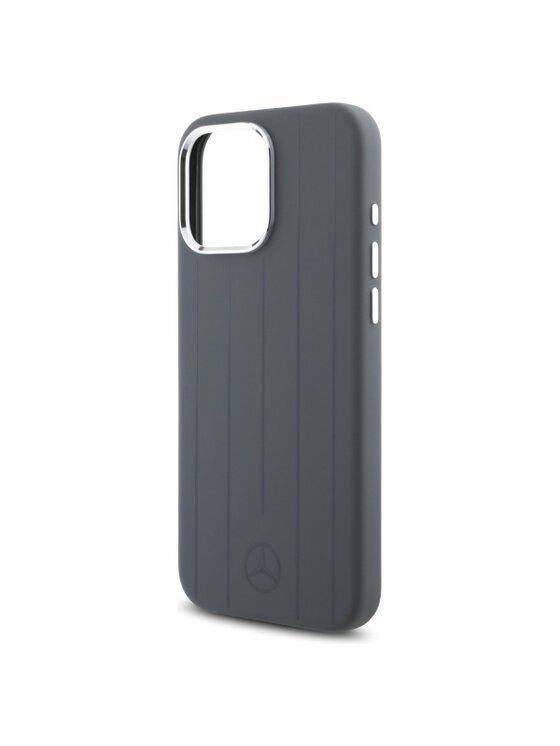 Mercedes-Benz Mercedes-Benz Etui na telefon Silicone Vertical Tonal Stripes Szary