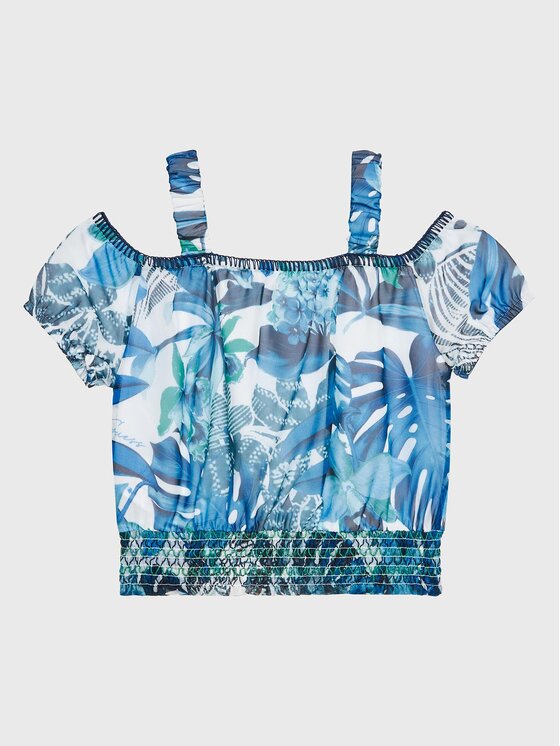 Guess Guess Блуза J3GH00 WA2T0 Син Regular Fit