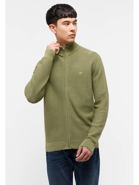 Mustang Mustang Maglione Escondido Verde Regular Fit