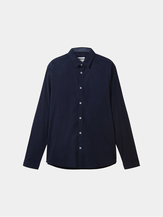 Tom Tailor Tom Tailor Hemd 1037435 Dunkelblau Regular Fit