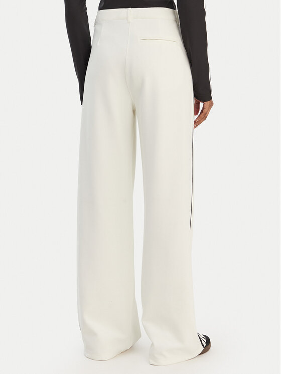 adidas adidas Kalhoty z materiálu Sport Tailored KC9089 Bílá Wide Leg