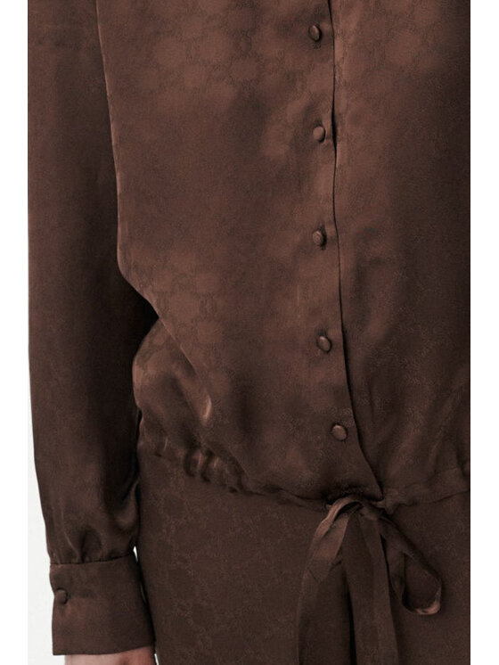 MARI PRETI MARI PRETI Blusa Monogram M Weekend Marrone Regular Fit