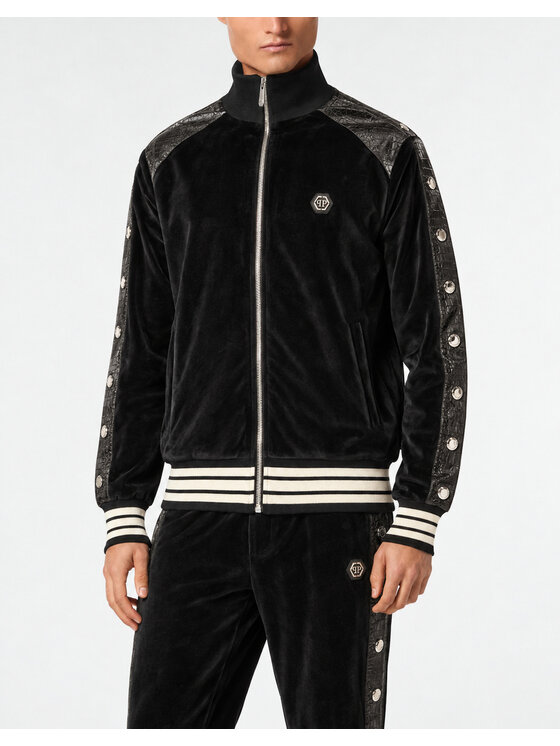 PHILIPP PLEIN PHILIPP PLEIN Kurtka do biegania 32080 Czarny Jegging Fit