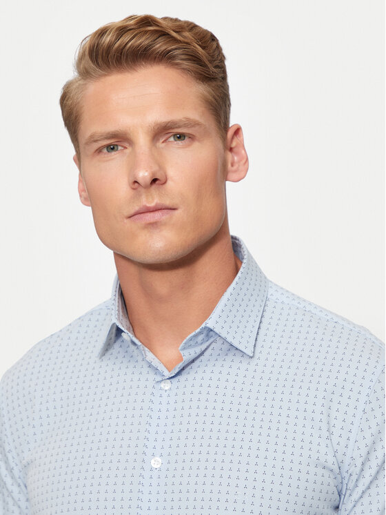 Calvin Klein Calvin Klein Koszula K10K113163 Niebieski Slim Fit