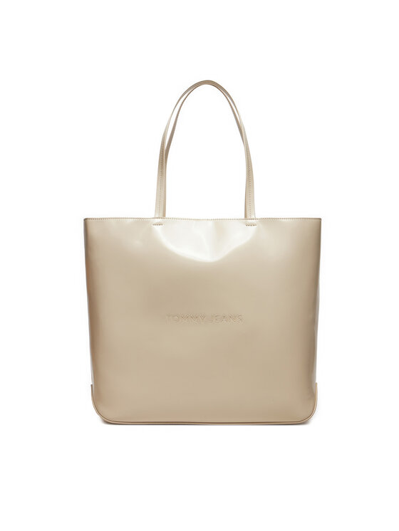 Geantă Tommy Jeans Tjw Ess Must Tote Seasonal AW0AW16841 Écru