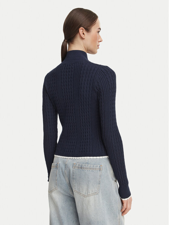 Tommy Jeans Tommy Jeans Kardigan DW0DW23355 Tmavomodrá Slim Fit