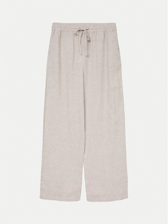 Vero Moda Bavlnené nohavice Linn 10305091 Sivá Loose Fit
