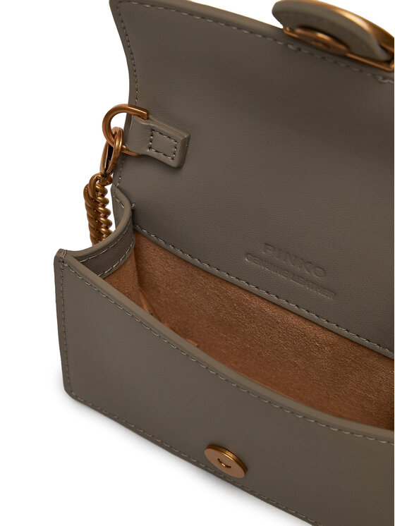 PINKO Pinko Handtasche Love One Micro C . AI 24-25 PCPL 100064 A0F1 Grau