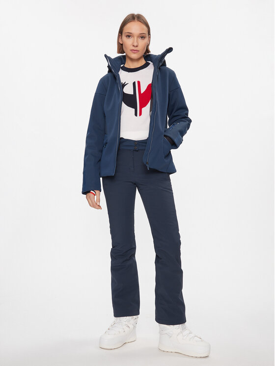 Rossignol Rossignol Lyžařská bunda W Softshell Flat Jkt RLLWJ15 Tmavomodrá Regular Fit