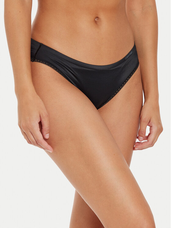 Calvin Klein Underwear Klasične Spodnje Hlačke Liquid Touch 000QF4481E Črna