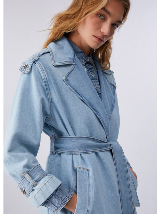 Liu Jo Liu Jo Trench UA6174D031979011 Blu Regular Fit