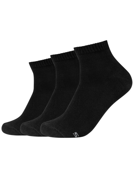 Skechers Skechers Calzini corti Skechers 3PPK Basic Quarter Socks Nero