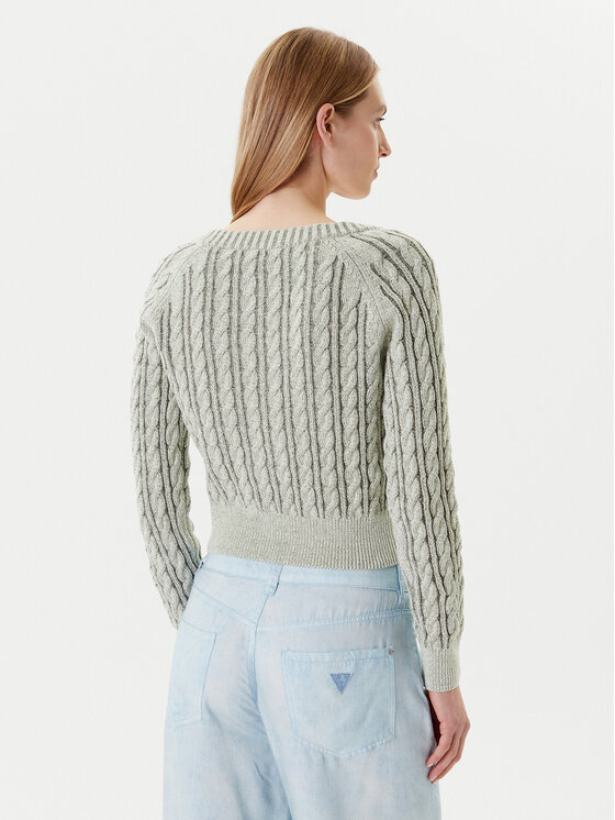 Guess Guess Ζακέτα W5YR15 Z3OU0 Πράσινο Regular Fit