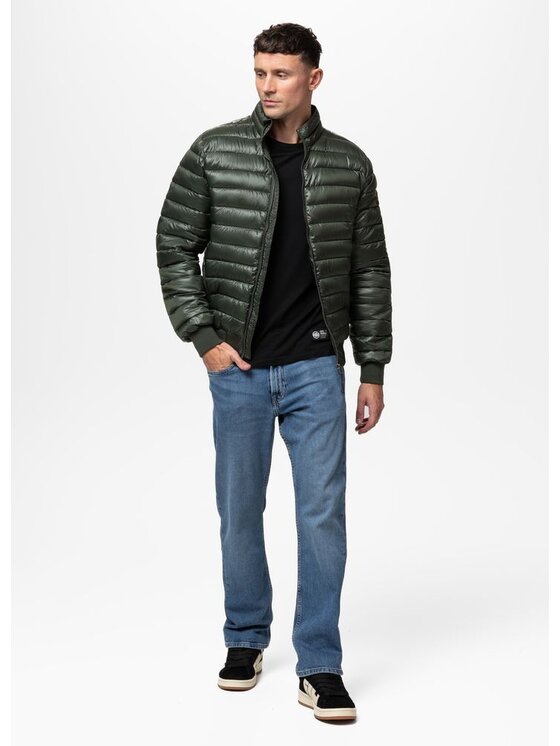 PITBULL PITBULL Kurtka przejściowa HARPER Zielony Regular Fit