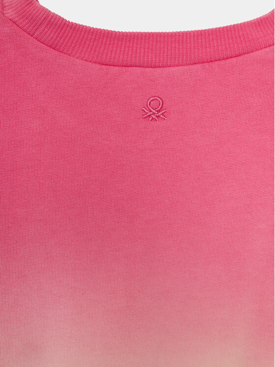 United Colors Of Benetton United Colors Of Benetton Суитшърт 3J68C10HY Розов Relaxed Fit