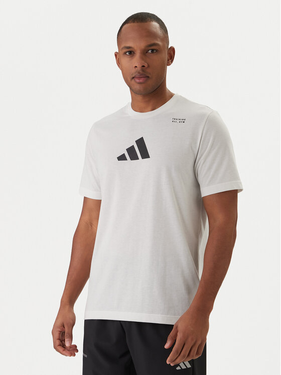 adidas adidas Tricou Category Training Graphic JM8976 Écru Regular Fit