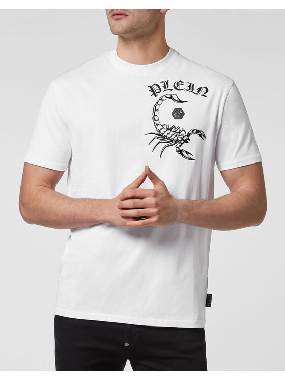 PHILIPP PLEIN PHILIPP PLEIN T-Shirt 261 Biały Regular Fit