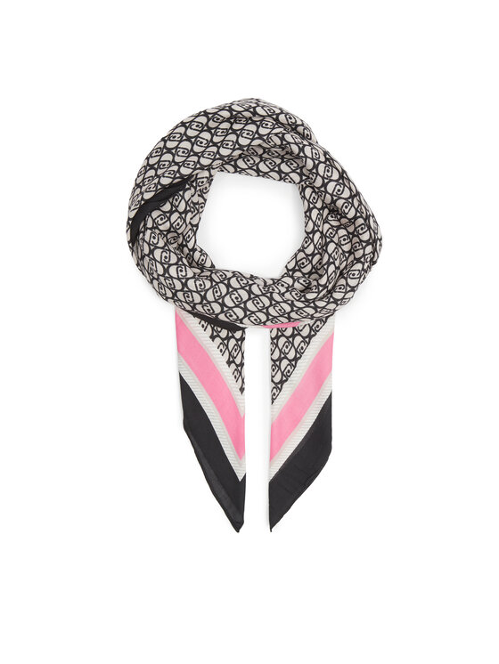 Foulard Liu Jo Marrone - In Poliestere, 120x120 Cm, Logo Stampato - Foto 10