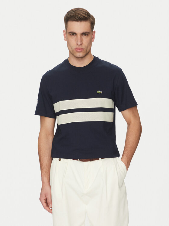 Męski T-Shirt Lacoste, Rozmiar 5, Granatowy, TH9769