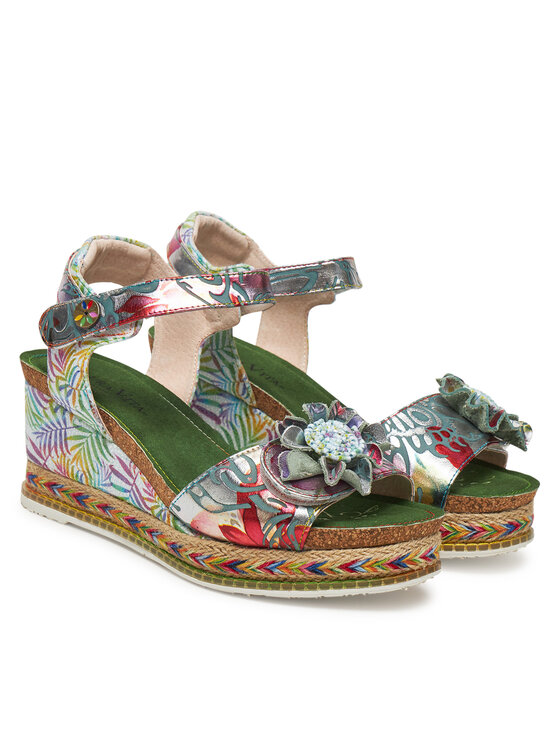 Laura Vita Laura Vita Espadryle Hacdeo 09 Srebrny