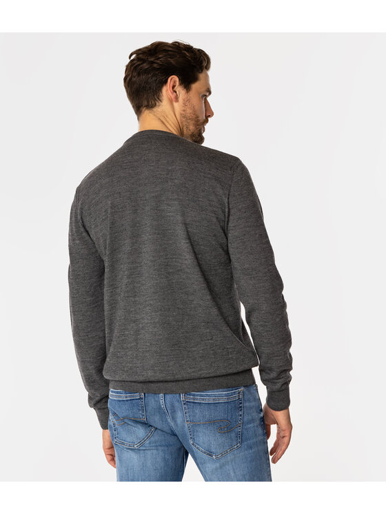 Lee Cooper Lee Cooper Sweter LOKI Szary Regular Fit