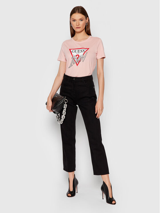 T-shirt Icon W1YI0Y I3Z00 Rosa Regular Fit