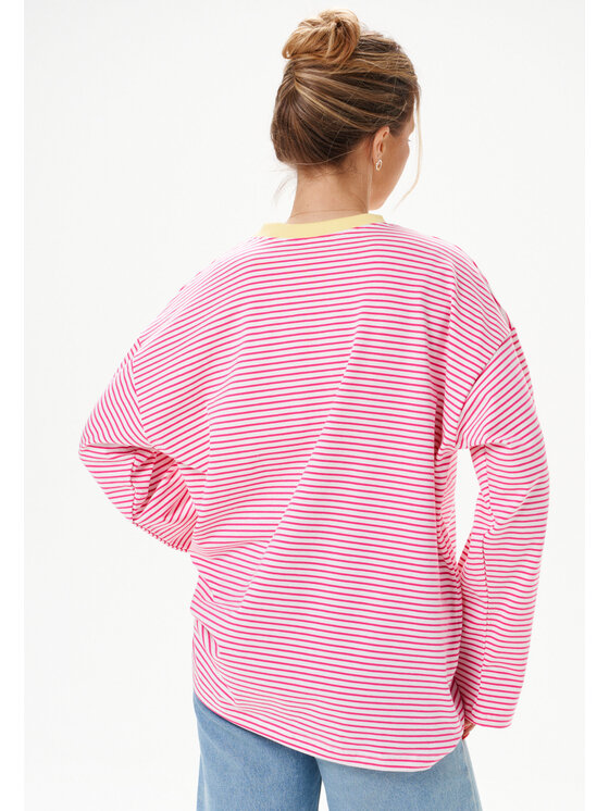 Mirons Mirons Longsleeve Print Różowy ciemny Regular Fit