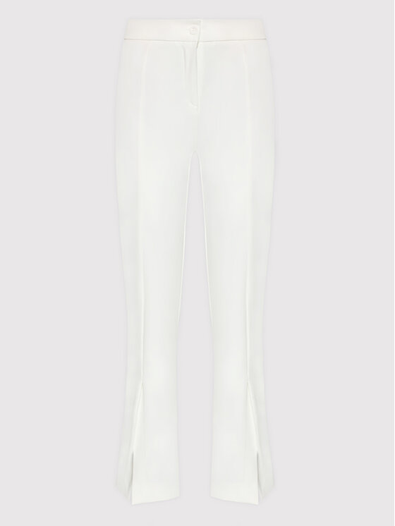 DeeZee DeeZee Pantaloni di tessuto Colleen SPDT0001 Bianco Regular Fit