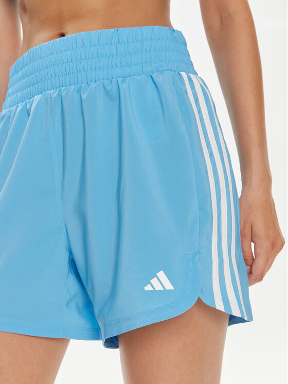 adidas adidas Спортивні шорти Pacer Training 3-Stripes IS1664 Блакитний Regular Fit
