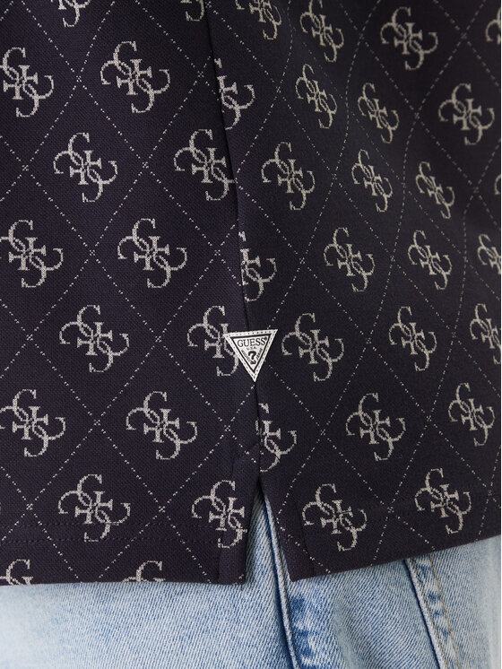 Guess Guess Поло M6GP04 K3073 Cиній Regular Fit