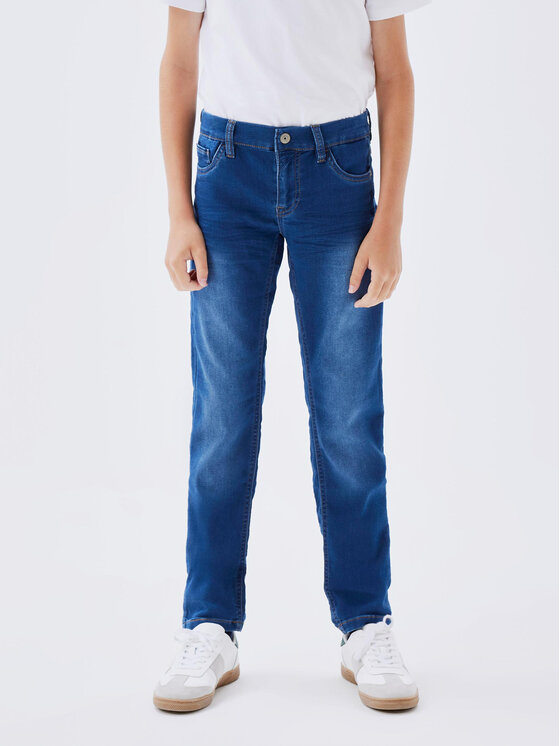 NAME IT Jeans Hlače 13209038 Modra Slim Fit