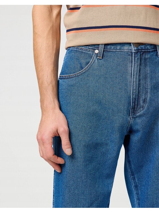 Wrangler Wrangler Jeansy Frontier Niebieski Relaxed Fit