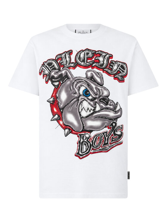 PHILIPP PLEIN PHILIPP PLEIN T-Shirt 31608 Biały Regular Fit