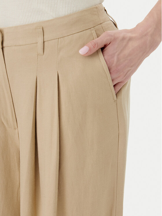 Herskind Herskind Spodnie materiałowe 5503840 Beżowy Regular Fit