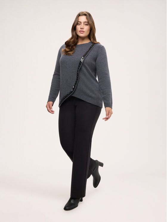 Fiorella Rubino Fiorella Rubino Maglione M582L008880N023 Grigio Regular Fit