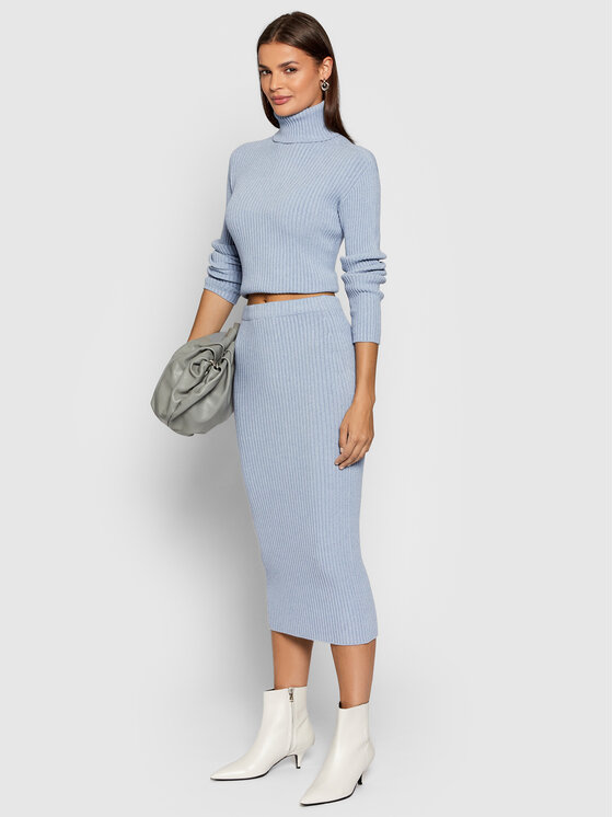 Gonna a matita 3M8337 Blu Slim Fit