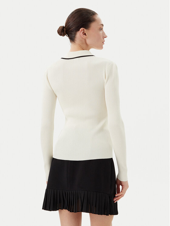 Bruuns Bazaar Bruuns Bazaar Sweter Johania BBW3653 Biały Slim Fit
